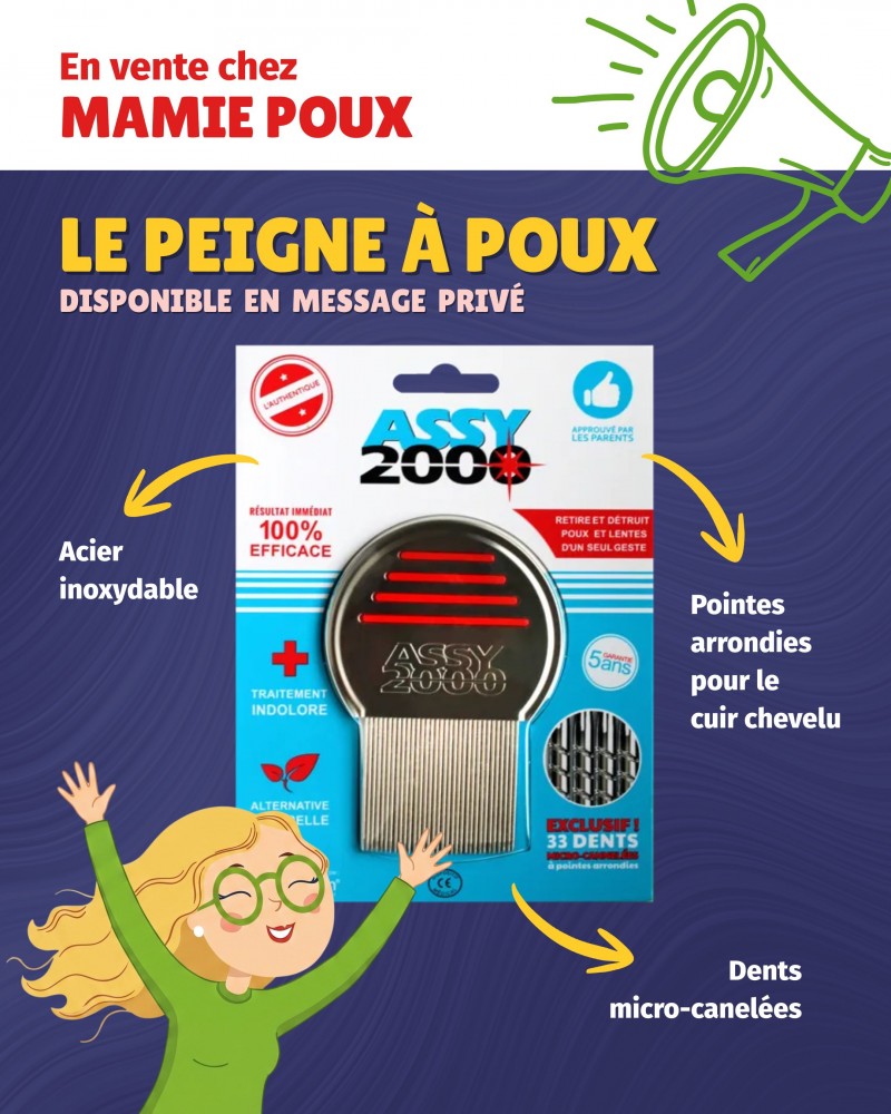 Le peigne professionnel de Mamie Poux